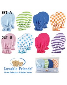 Luvable Friends Scratch Mittens (4pairs/Set)